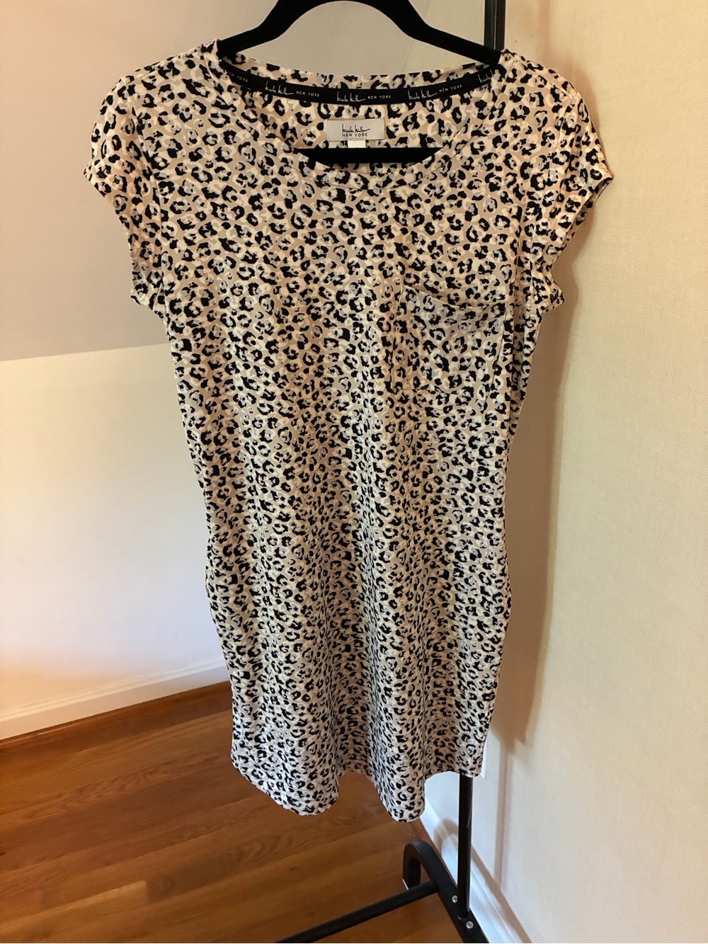 Nicole Miller New York Leopard Print Dress - small